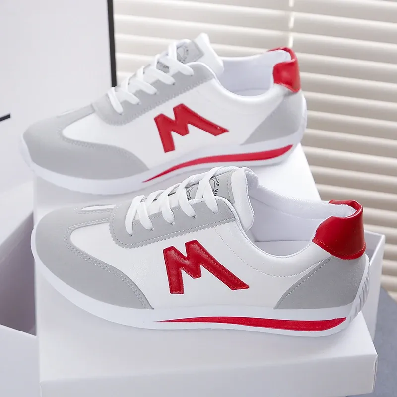 Women Designer Sneakers Round Head Deep Mouth Light Sneakers Versatile Breathable Cross Lace Casual Sneakers Zapatos De Mujer