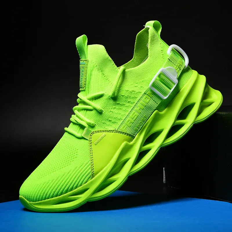 Men's and Women's Fashionable Sports Breathable Running Shoes Enthusiasts Outdoor Leisure Fitness Knife Edge Non Slip Shoes