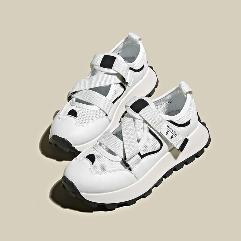 Spring New Round Head Small White Shoes Female Hundred Casual Womens Board Shoes Thick Bottom Women Sneakers