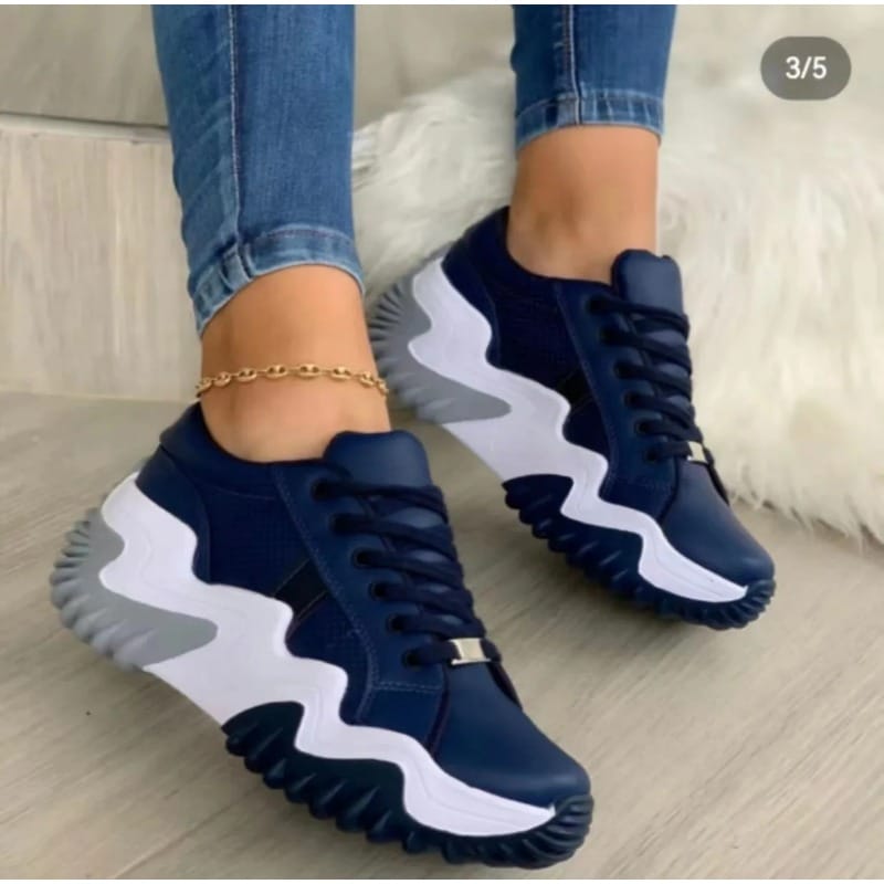 Fashion Tennis High Top Canvas Shoe Sneakers Women Shoes  Lace Up Breathable Casual Running Autumn Platform Girls Vulcanized