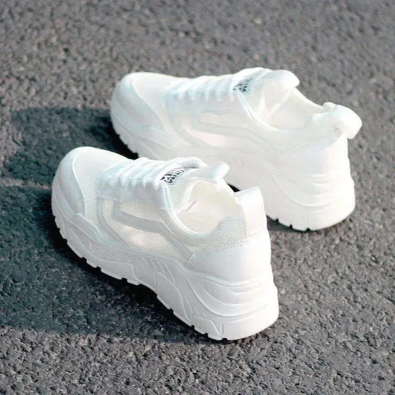 2023 New Women Casual Shoes Comfortable Breathable Mesh Sneakers Womens's Flat White Sneakers Vulcanized Shoe  Platform Shoes