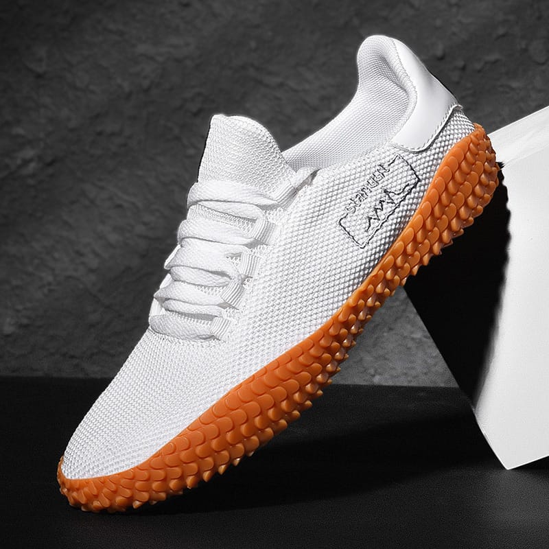 Men Casual Sneakers Breathable Mesh Sport Shoes Flat Soft Man Shoes Fashion White Training Jogging Footwear Comfortable Walking
