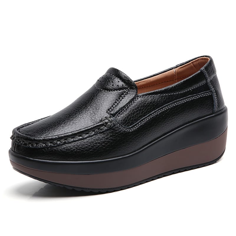 Spring Women's Loafers Comfortable Female Vulcanized Shoes Wedge Moccasin Orthopedic Slip-on Platform Shoes for Women Zapatillas