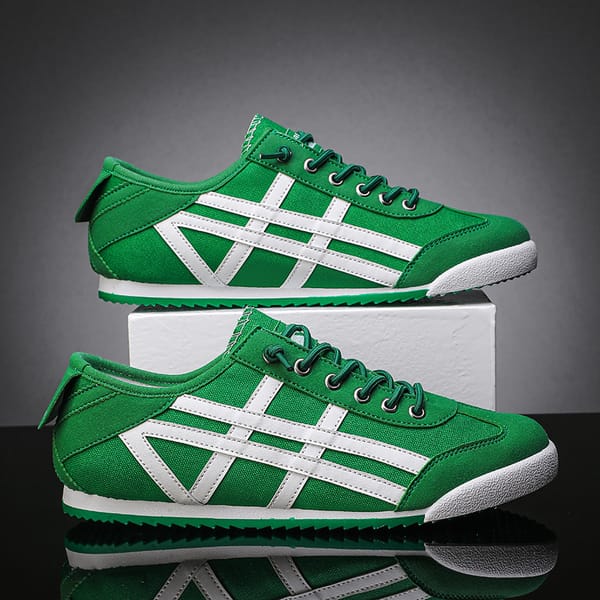 Fashion Green Summer Men's Sneakers Canvas Shoes Low-Top Comfortable Flat Vulcanized Shoes for Men Breathable Gym Mens Trainers